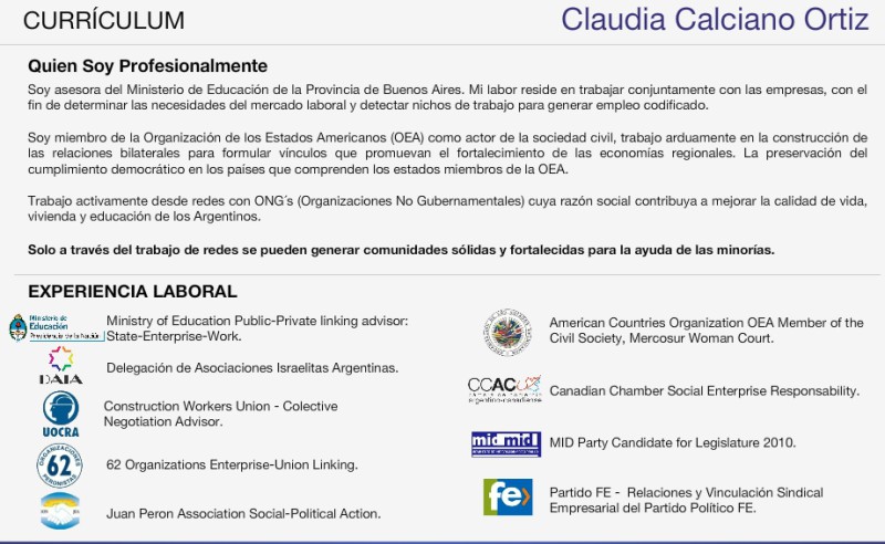 CLAUDIA CALCIANO