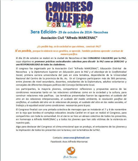 congreso por la paz