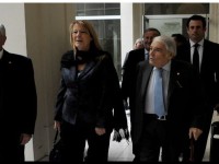 BUENOS AIRES, 16/06/15, LA CANDIDATA A PRESIDENTE, MARGARITA STOLBIZER, JUNTO AL SENADOR Y CANDIDATO A GOBERNADOR JAIME LINARES Y EL DIPUTADO OMAR DUCLOS, MANTUVIERON UNA REUNION EN LA UIA, ENCABEZADA POR SU  PRESIDENTE HECTOR MENDEZ. FOTO: PRENSA STOLBIZER.
