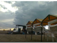 playa de necochea con tormenta