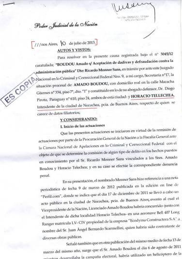 NECOCHEA: Sobreseimiento de Tellechea
