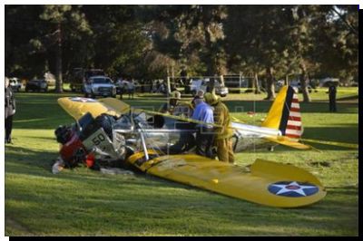 ACCIDENTE: Harrison Ford, fuera de peligro tras estrellarse la avioneta que pilotaba