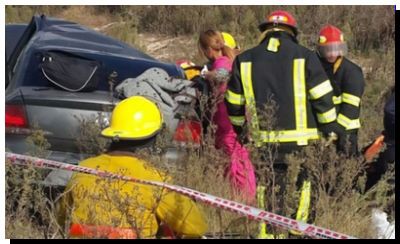 ACCIDENTE: Murió una mujer al despistarse un auto sobre la ruta 11