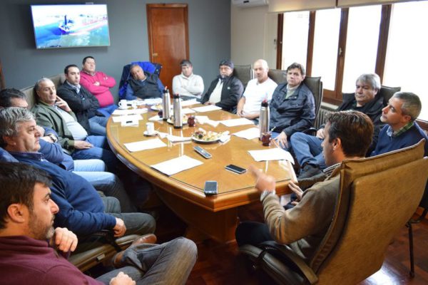 Rojas con la Mesa Sindical Marítima Portuaria