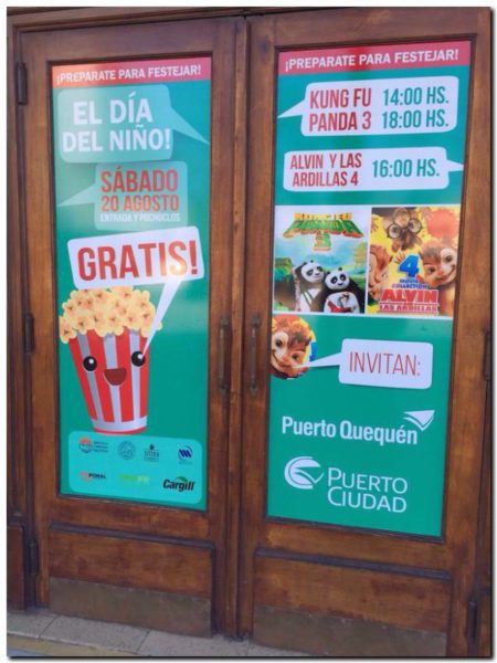 Puerto Quequén festeja el Día del Niño con el mejor Cine Infantil