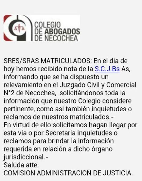 Una medida judicial abriría un posible juicio político