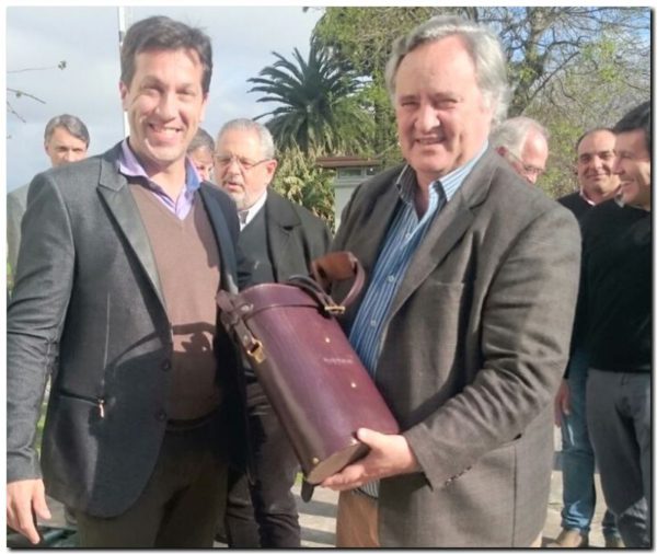 Rojas con el Ministro de Producción De la Torre