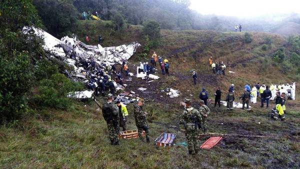 Chapecoense, de la alegría al dolor desgarrador