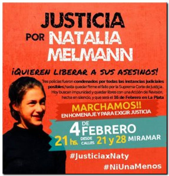 SOCIEDAD: A dieciséis años del crimen de Natalia Melmann, marcharán por justicia