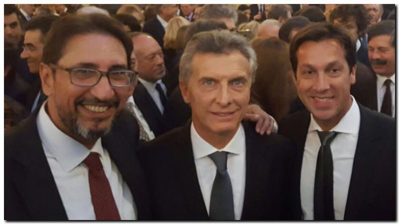 PUERTO QUEQUÉN: Arturo Rojas junto a Mauricio Macri en la Misión Multisectorial en España