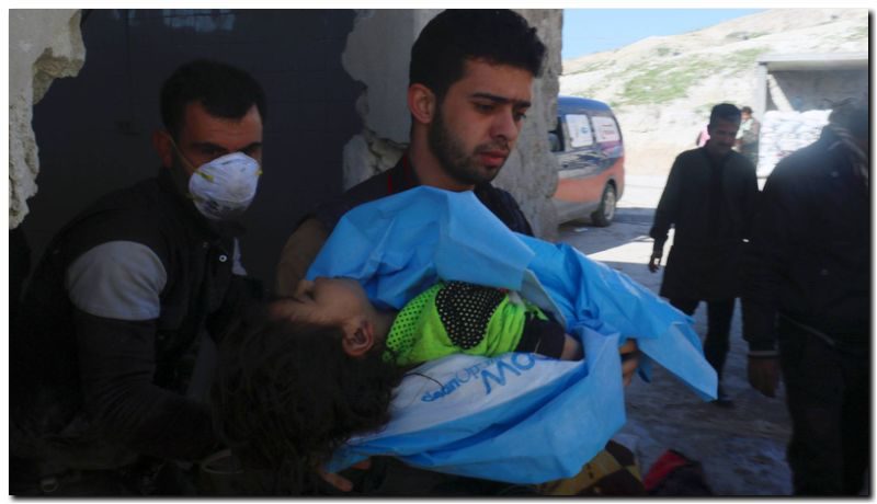 GUERRA EN SIRIA: Un supuesto ataque químico causa una matanza en la zona rebelde siri