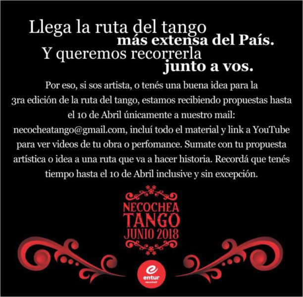 NECOCHEA: La ruta del Tango 2018