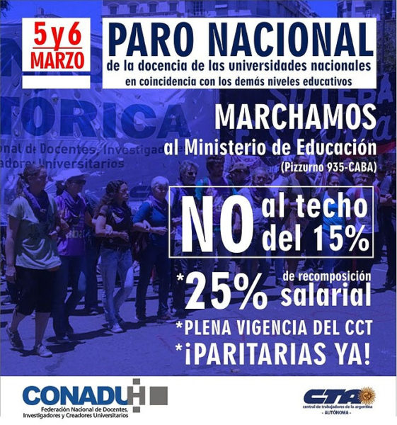 EDUCACIÓN: Paro en las Universidades