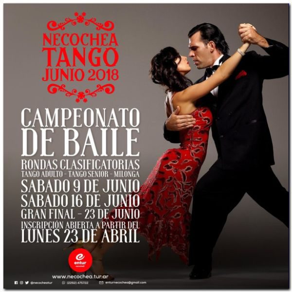 NECOCHEA: Hoy a las 19 se lanzará en el Entur la Ruta del Tango 2018