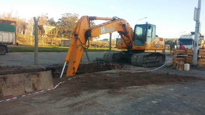 Comenzó la obra del sistema de pesaje de transporte de carga en Puerto Quequén