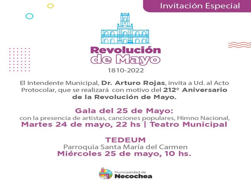 25 DE MAYO: Acto protocolar en Necochea