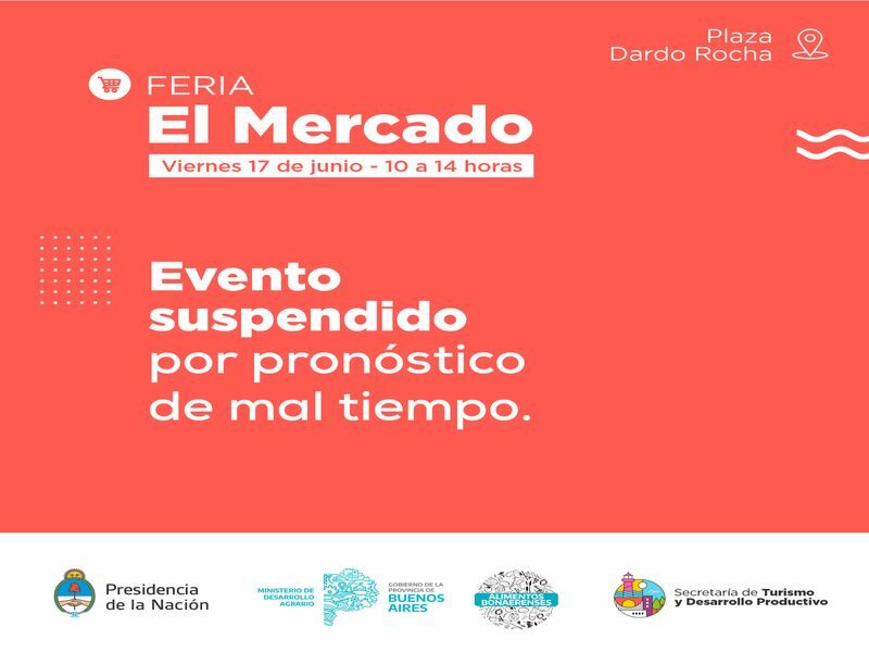 NECOCHEA: Por las inclemencias climáticas, se suspende la feria El Mercado