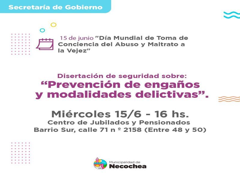 NECOCHEA: Prevención de engaños y modalidades delictivas”