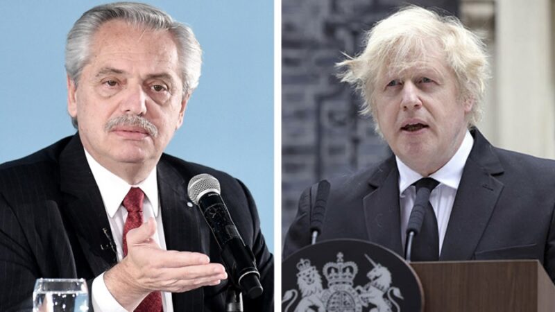 CUMBRE G-7: Alberto Fernández con Boris Johnson