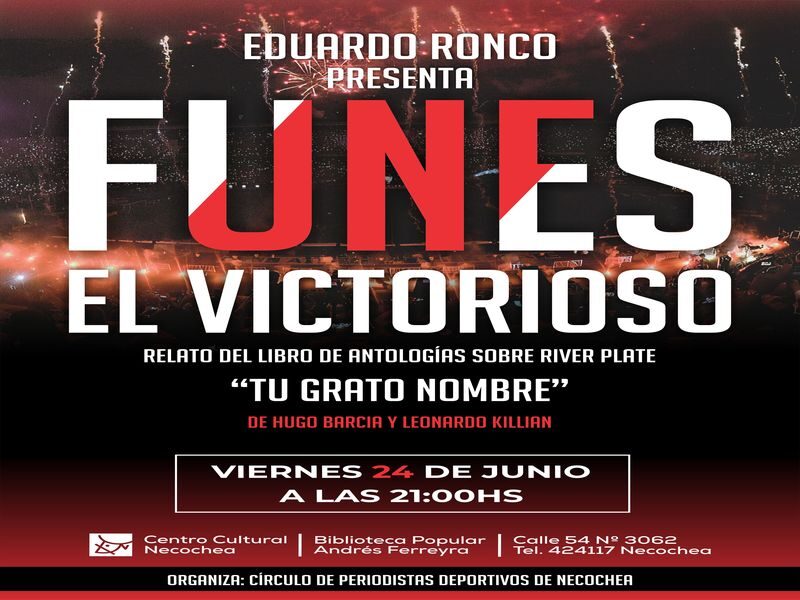 Eduardo Ronco presenta su primera obra literaria “Funes el Victorioso”