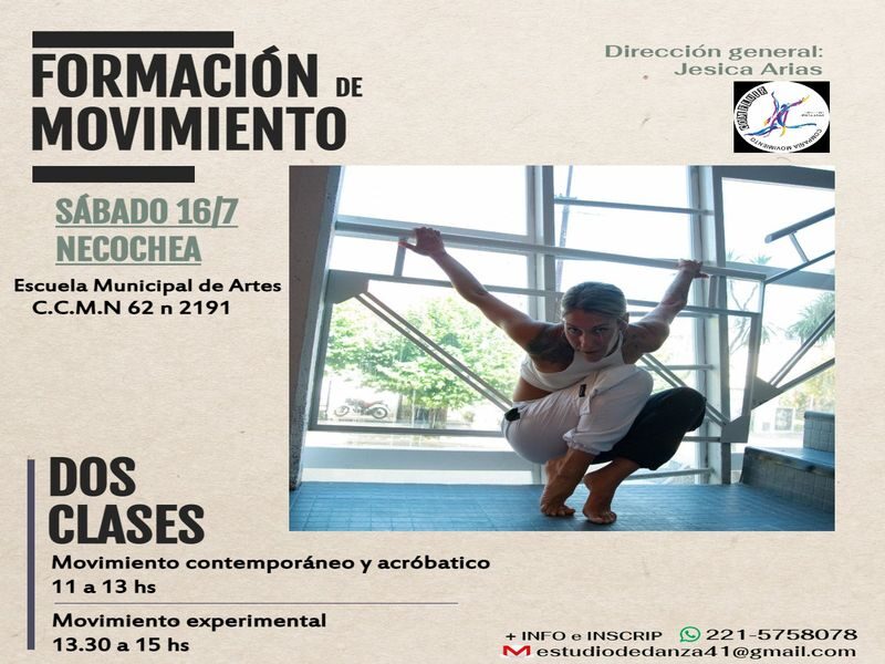 DANZA CONTEMPORÁNEA: Seminario en Necochea