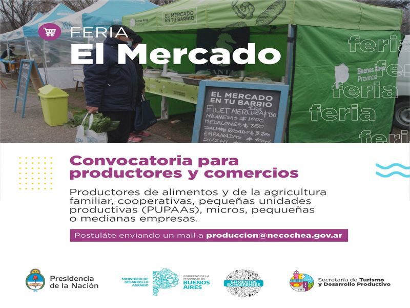 NECOCHEA: Feria «El Mercado»