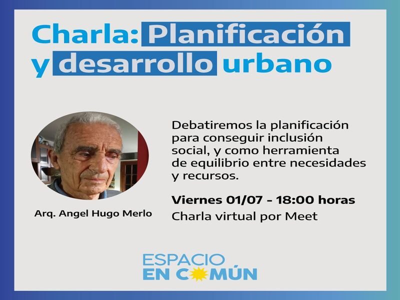 DESARROLLO URBANO: Charla este viernes