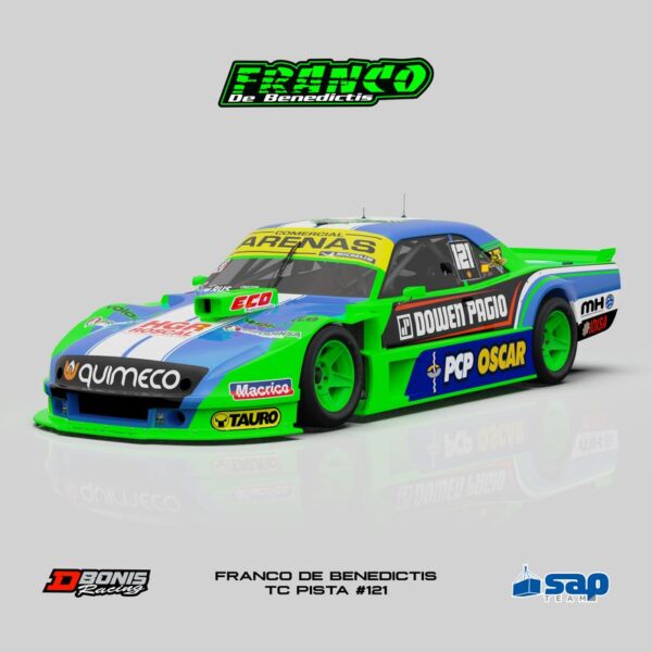 TC PISTA: Franco de Benedictis presentó su diseño