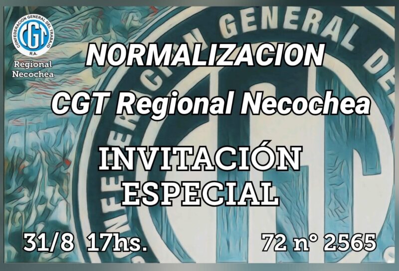 Hoy se normaliza la CGT Regional Necochea