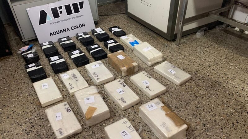Un camionero quiso cruzar cocaína a Uruguay