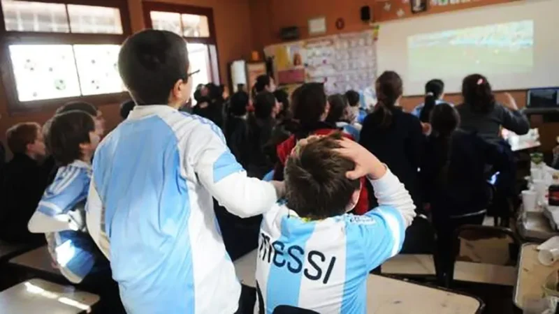 Los horarios de clases para que los chicos vean el mundial