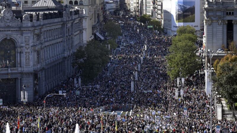 Histórica manifestación en Madrid