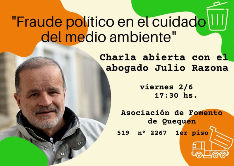 Charla pública sobre medio ambiente y política
