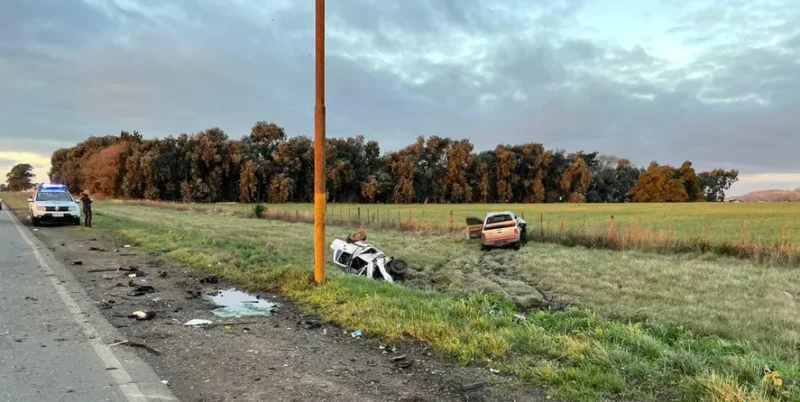 Dos choques con dos muertos en Ruta 55 y Ruta 226