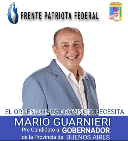 Mario Guarnieri pre candidato a gobernador del Frente Patriota Federal