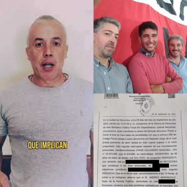 Alejandro Sánchez denunció penalmente al jefe de campaña de Martín Migueles