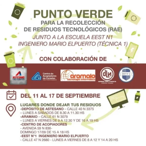 Campaña de residuos tecnológicos
