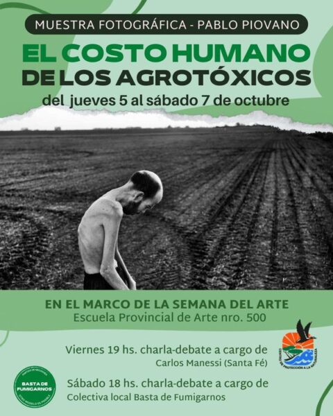 La problemática sobre las fumigaciones en la semana de las Artes