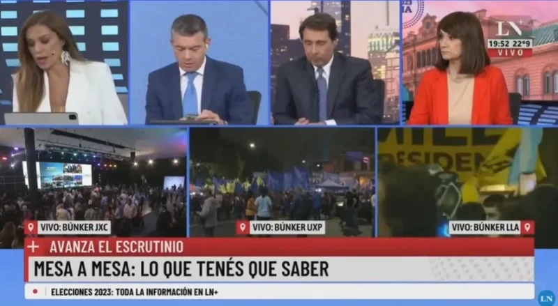 Primero Sergio Massa, últimos los medios dominantes
