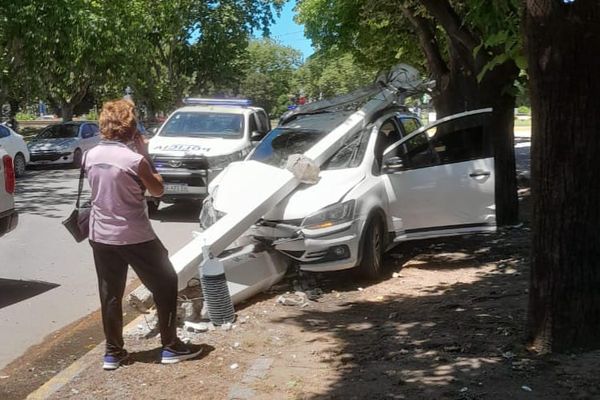 Fuerte choque en el centro de la ciudad