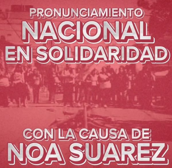 Pronunciamiento nacional por Noa Suárez