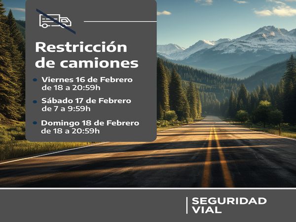 Este fin de semana habrá restricción de camiones en rutas nacionales
