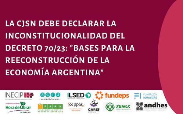 Solicitud de declaración de inconstitucionalidad del Decreto 70/2023