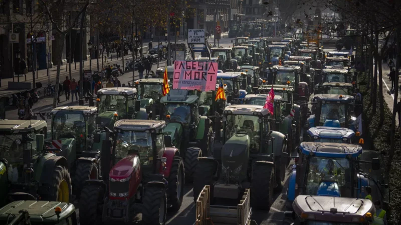 Las protestas agrícolas recorren España por tercera jornada consecutiva
