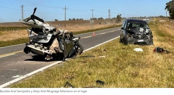 Choque frontal en Tres Arroyos dejó dos víctimas fatales