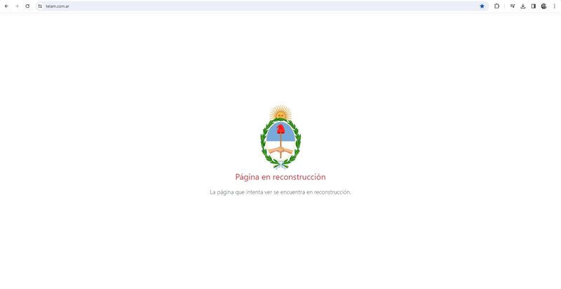 Vergonzoso: Cerraron la página de Télam