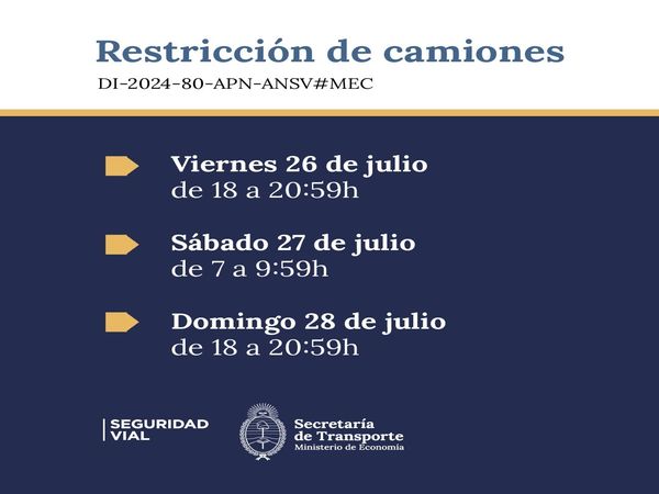 Restricción de camiones