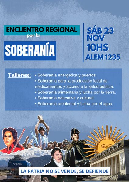 Necochenses en Encuentro por la Soberanía
