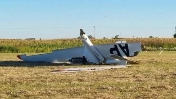 Pergamino: Se estrelló una avioneta en el aeroclub y murió el piloto