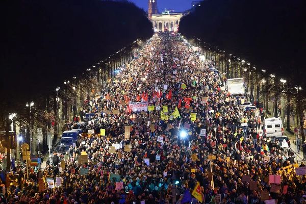 Protestan en Berlín contra el giro político a la derecha